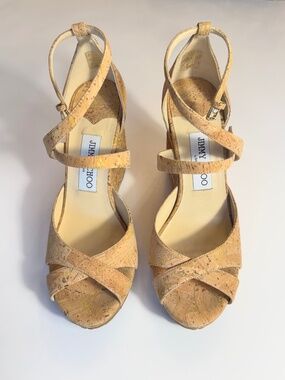 Jimmy Choo Cork Wedge Sandals
